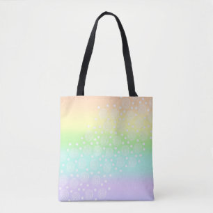 Pastel Rainbow Circles in Circles Tygkasse