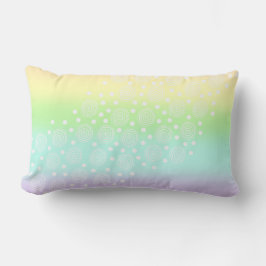 Pastel Rainbow Circles Lumbar Pillow Lumbarkudde