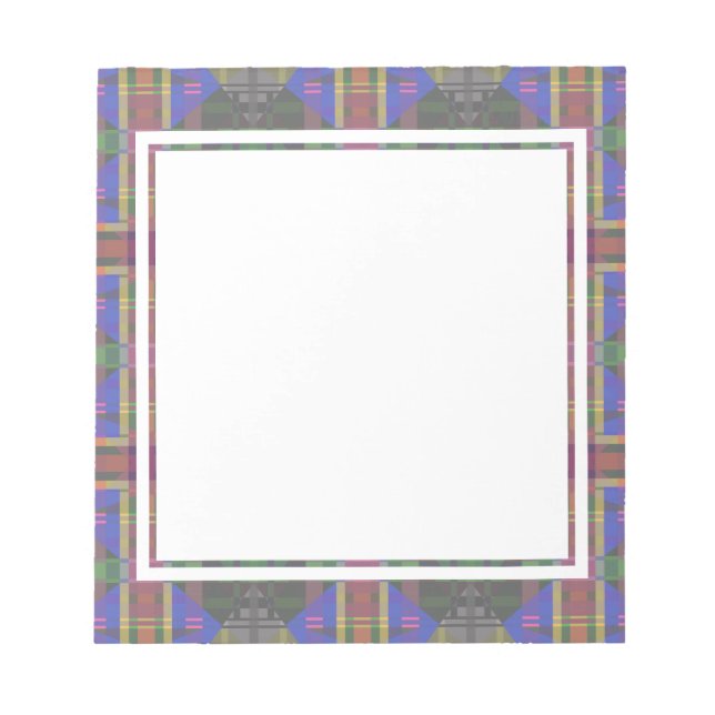 Pastel Rainbow Colorful Geometric Anteckningsblock (Framsida)
