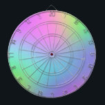 Pastel Rainbow Dartboard Darttavla<br><div class="desc">Gorgisk regnbåggradient och roligt</div>