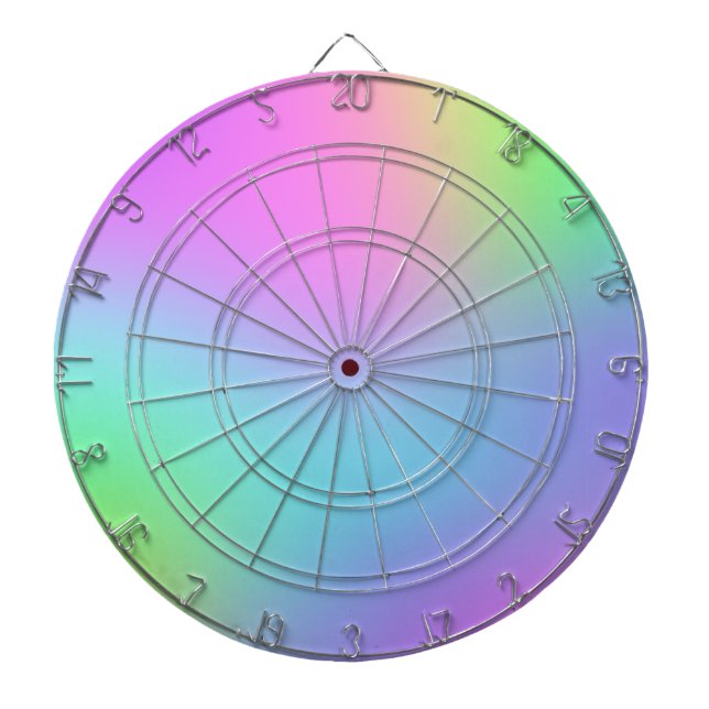 Pastel Rainbow Dartboard Darttavla (Framsidan)
