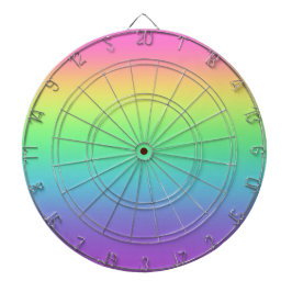 Pastel Rainbow Dartboard Darttavla