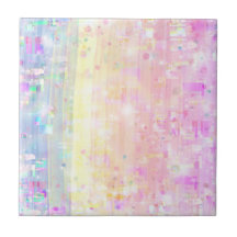 Pastel Rainbow Design of Rosa, Blue, Gult Ceram