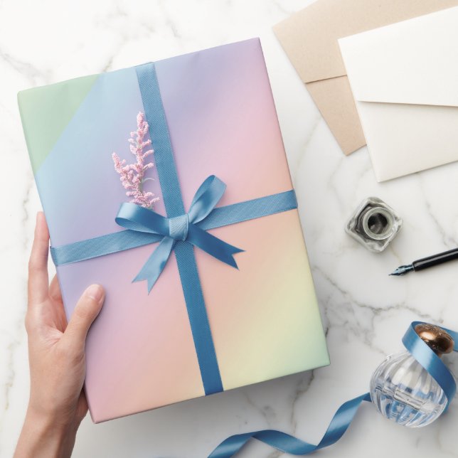 Pastel Rainbow Design Presentpapper (Gifting)