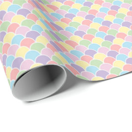 Pastel Rainbow Diamond Harlequin Gift Wrap Presentpapper