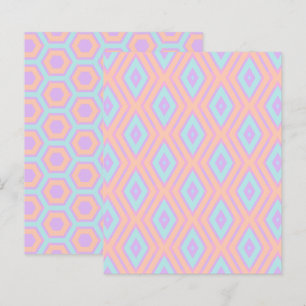 Pastel Rainbow Diamonds & Honeycomb Scrapbook