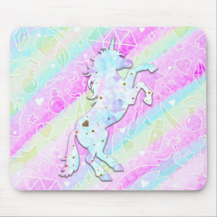 Pastel Rainbow Diamonds & Stars Magic Unicorn Musmatta