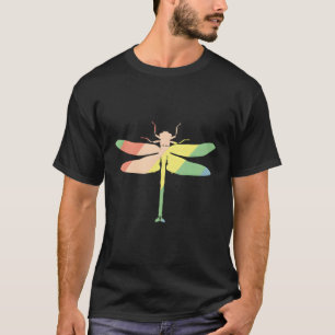 Pastel Rainbow Dragonfly T Shirt