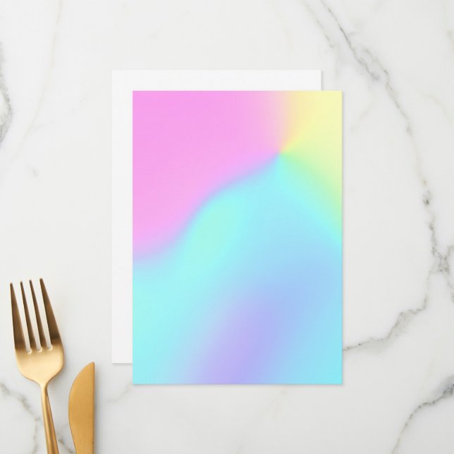 Pastel Rainbow Färg Abstrakt  Oskärpa Övertoning O Meny (Fram/Back In Situ)