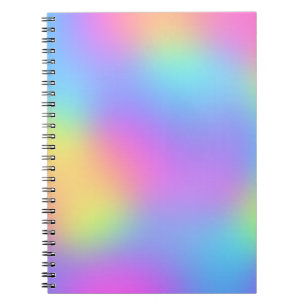 Pastel Rainbow Färger Abstrakt Oskärpa Överton Anteckningsbok