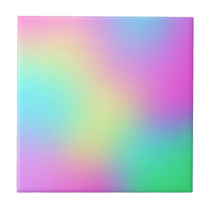 Pastel Rainbow Färger Abstrakt Oskärpa Överton Kakelplatta
