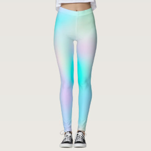 Pastel Rainbow Färger Abstrakt Oskärpa Överton Leggings