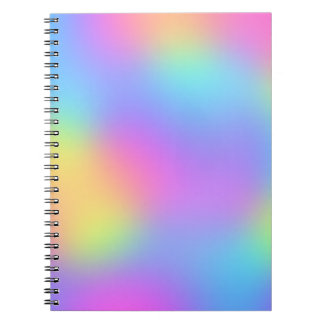 Pastel Rainbow Färger Abstrakt  Oskärpa Övertoning Anteckningsbok