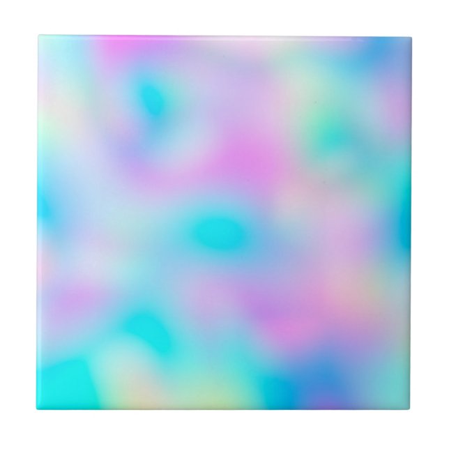 Pastel Rainbow Färger Abstrakt  Oskärpa Övertoning Kakelplatta (Framsidan)