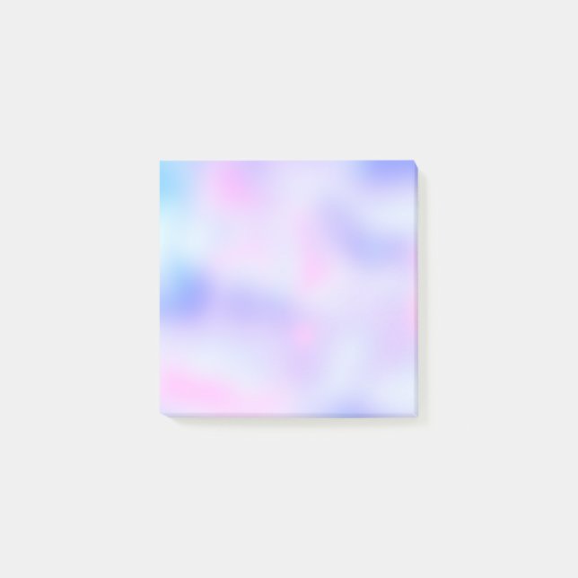 Pastel Rainbow Färger Abstrakt  Oskärpa Övertoning Post-it Block (Framsida)