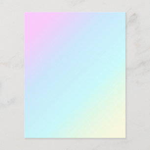 PASTEL RAINBOW-FÄRGGRADIENTER BAKGRUND WALL FLYGBLAD