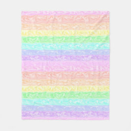 Pastel Rainbow  Fleecefilt