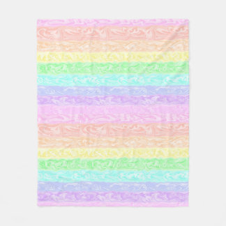 Pastel Rainbow  Fleecefilt
