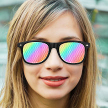 Pastel Rainbow Gay pride Party Sunglass
