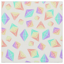 Pastel Rainbow Geometric Crystals Mönster