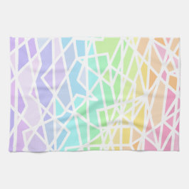Pastel Rainbow Geometric Kitchen Towels Kökshandduk