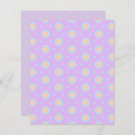Pastel Rainbow Geometric Mönster Scrapbook Papper