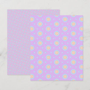 Pastel Rainbow Geometric Mönster Scrapbook Papper