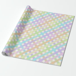 Pastel Rainbow Gingham Play Presentpapper