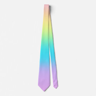 Pastel Rainbow Gradient Necktie Slips