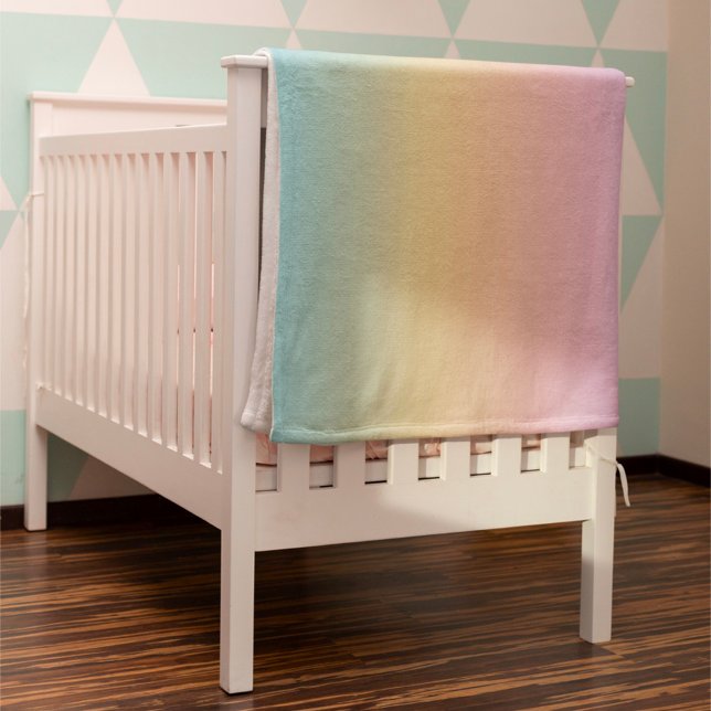 Pastel Rainbow Gradient Ombre Fleecefilt (Skapare uppladdad)