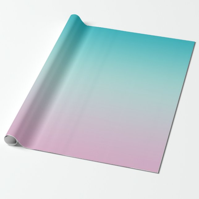 Pastel Rainbow Gradient Ombre Presentpapper (Utrullad)