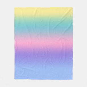 Pastel Rainbow Himmel Aesthetic Ombre Gradient Fleecefilt