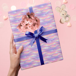 Pastel Rainbow Himmel Baby Shower Presentpapper