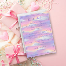 Pastel Rainbow Himmel Baby Shower