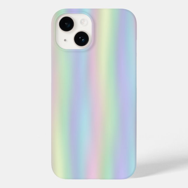 Pastel Rainbow Holografik | Telefonväska för Anpas (Baksida)