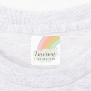 Pastel Rainbow Kids Klistermärke