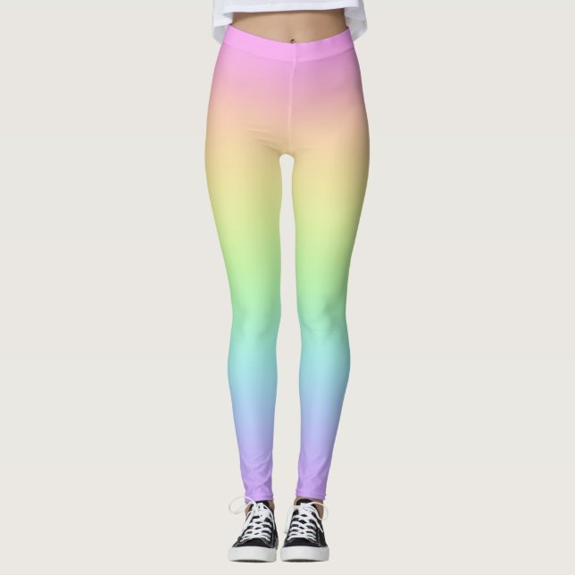Pastel Rainbow Leggings (Framsida)