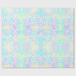 Pastel Rainbow Leopard Mönster Presentpapper