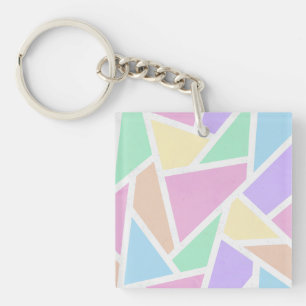 Pastel rainbow mosaic mönster