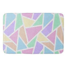 Pastel rainbow mosaic mönster badrumsmatta