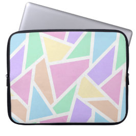 Pastel rainbow mosaic mönster laptop fodral