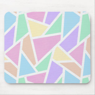 Pastel rainbow mosaic mönster musmatta