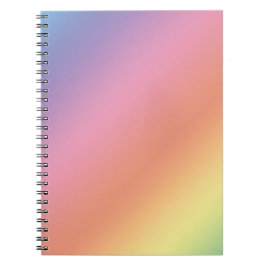 Pastel Rainbow Notebook Anteckningsbok
