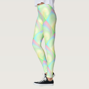 Pastel Rainbow of Färg Leggings