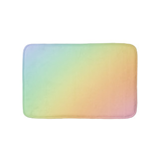 Pastel Rainbow Ombre Gradient Blur Abstract Design Badrumsmatta