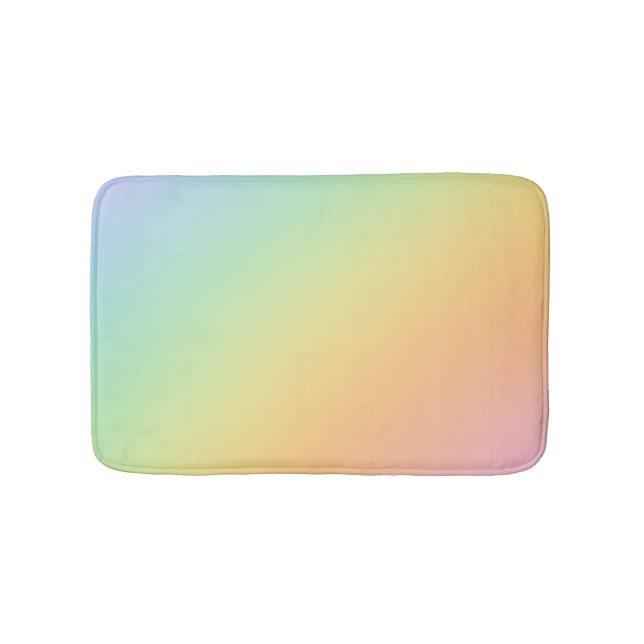 Pastel Rainbow Ombre Gradient Blur Abstract Design Badrumsmatta (Framsidan)
