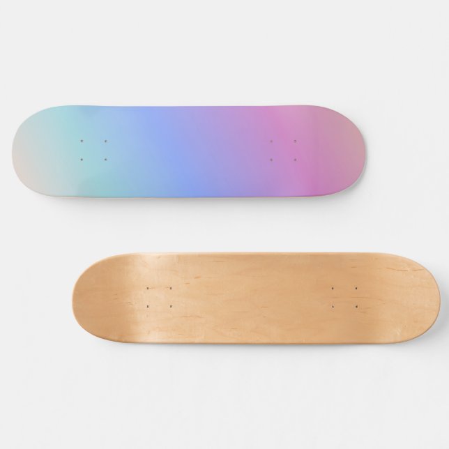 Pastel Rainbow-övertoning Mini Skateboard Bräda 18,5 Cm (Horz)