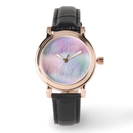 Pastel Rainbow Päls Armbandsur