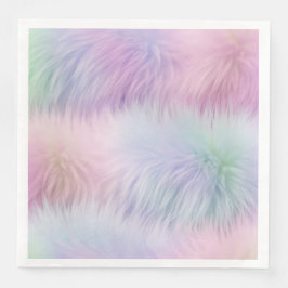 Pastel Rainbow Päls Pappersservett