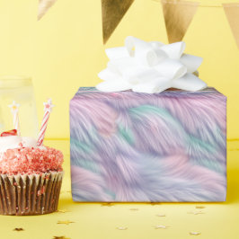 Pastel Rainbow Päls Presentpapper